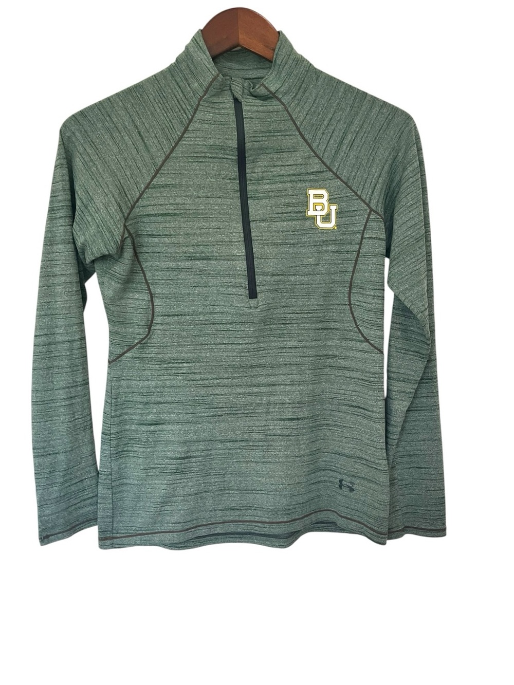 Under Armour Baylor University Green Quarter-Zip Pullover Medium